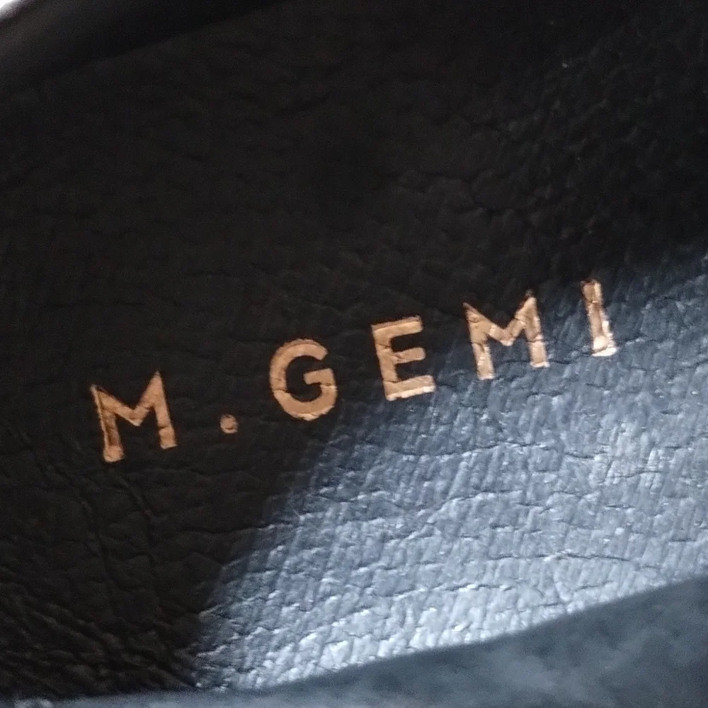 M. GEMI Bronze Metallic Slip On Sneaker Size 37